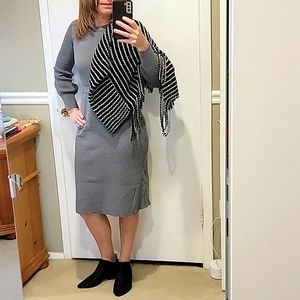 Gray Old Navy crew neck sweater dress
